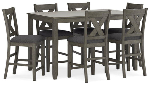 Caitbrook Counter Height Dining Table and Bar Stools (Set of 7) - J. Patrick’s Furniture (Pooler, GA)