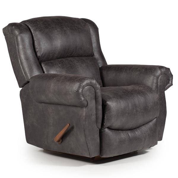 TERRILL LEATHER POWER ROCKER RECLINER- 8NP77LU - J. Patrick’s Furniture (Pooler, GA)