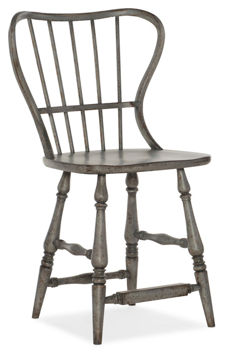 Ciao Bella Spindle Back Counter Stool-Speckled Gray - J. Patrick’s Furniture (Pooler, GA)
