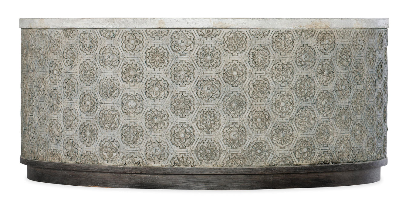Melange Greystone Round Cocktail Table - J. Patrick’s Furniture (Pooler, GA)