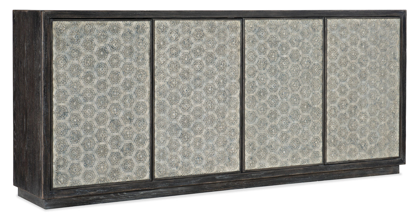 Melange Greystone Four-Door Credenza - J. Patrick’s Furniture (Pooler, GA)
