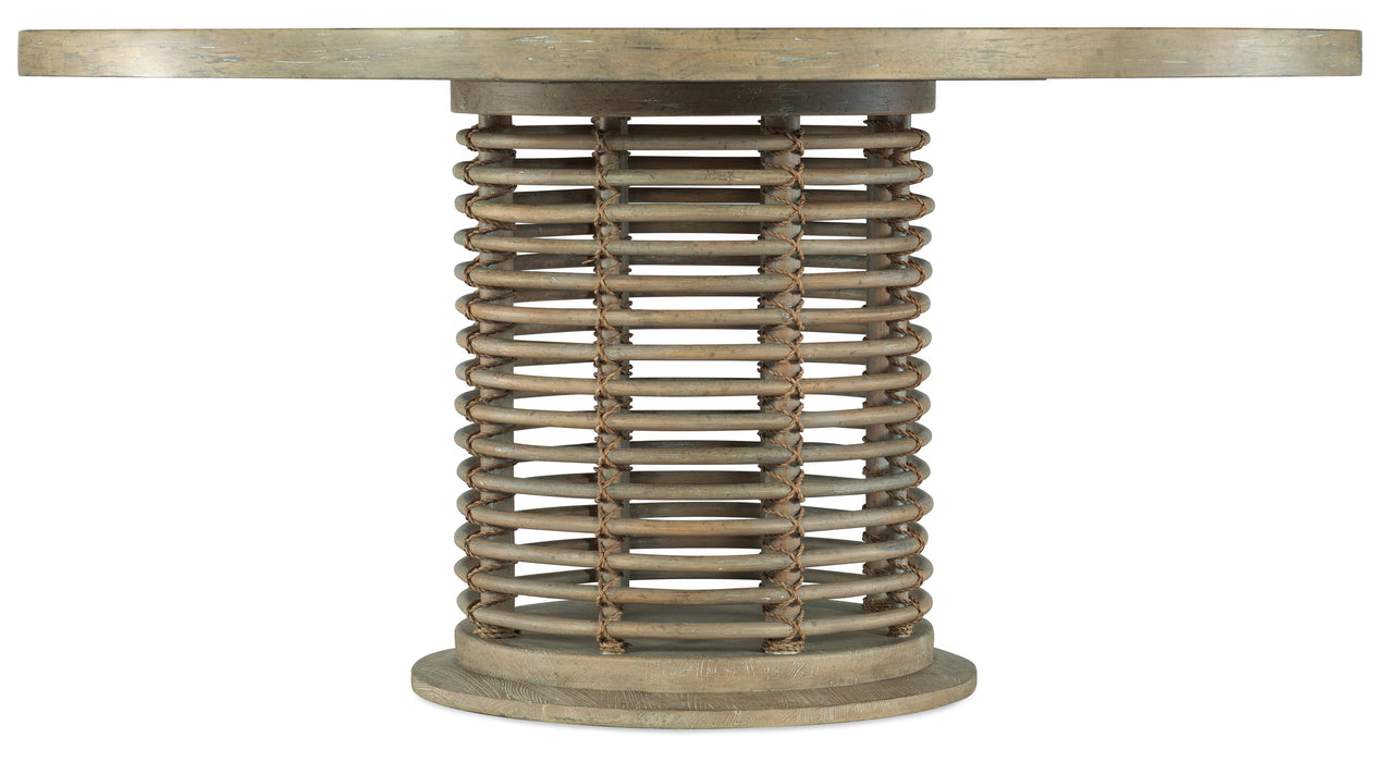 Surfrider 60in Rattan Round Dining Table - J. Patrick’s Furniture (Pooler, GA)
