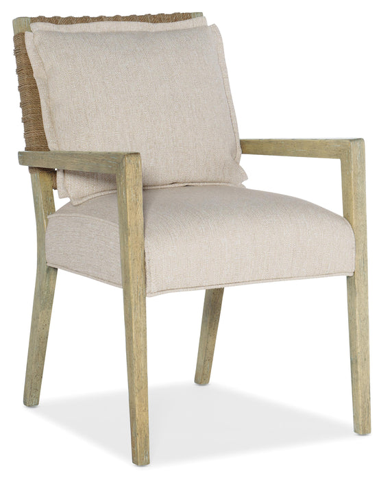 Surfrider Woven Back Arm Chair-2 per ctn/price ea - J. Patrick’s Furniture (Pooler, GA)