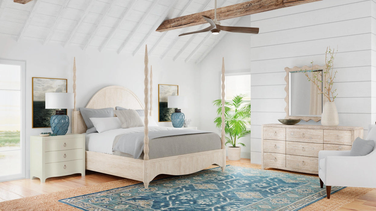 Serenity Antigua Three Drawer Nightstand - 6350-90116-02