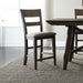 Liberty Furniture Double Bridge Splat Back Counter Chair (RTA) in Dark Chestnut (Set of 2) - J. Patrick’s Furniture (Pooler, GA)