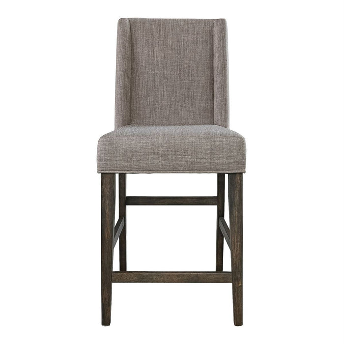 Liberty Furniture Double Bridge Upholstered Counter Chair (RTA) in Dark Chestnut (Set of 2) - J. Patrick’s Furniture (Pooler, GA)