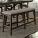 Liberty Furniture Double Bridge Counter Bench (RTA) in Dark Chestnut - J. Patrick’s Furniture (Pooler, GA)