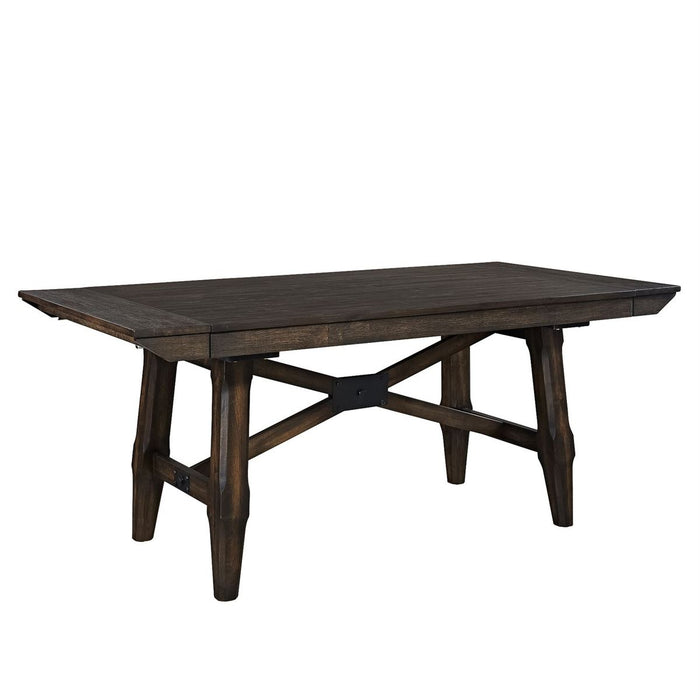 Liberty Furniture Double Bridge Trestle Table in Dark Chestnut - J. Patrick’s Furniture (Pooler, GA)