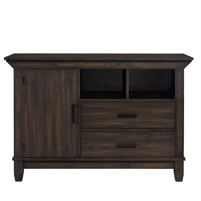 Liberty Furniture Double Bridge Sideboard in Dark Chestnut - J. Patrick’s Furniture (Pooler, GA)