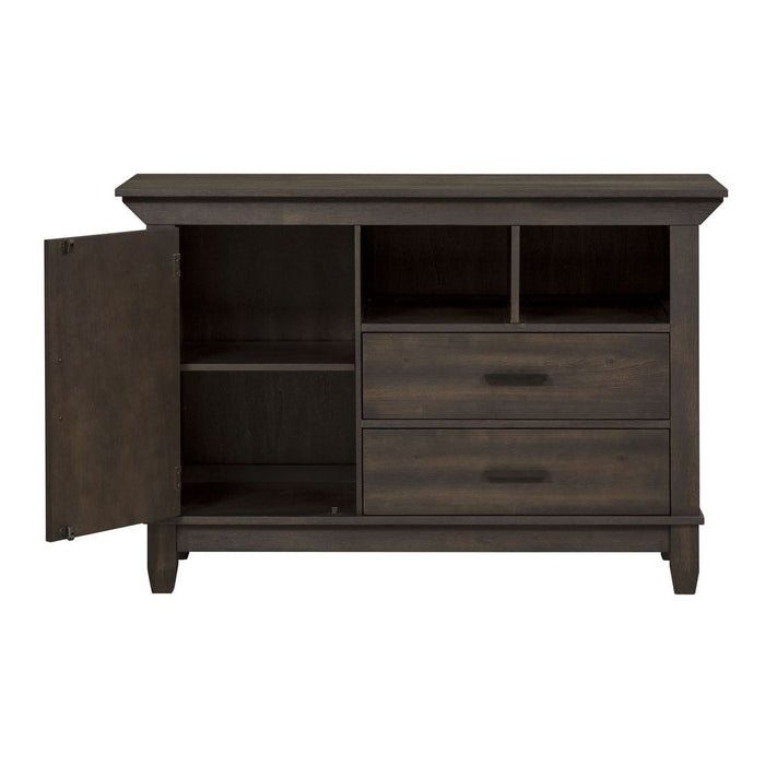 Liberty Furniture Double Bridge Sideboard in Dark Chestnut - J. Patrick’s Furniture (Pooler, GA)