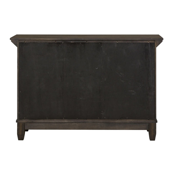 Double Bridge Sideboard in Dark Chestnut