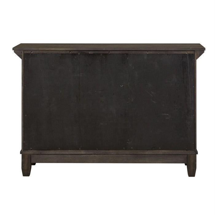 Liberty Furniture Double Bridge Sideboard in Dark Chestnut - J. Patrick’s Furniture (Pooler, GA)