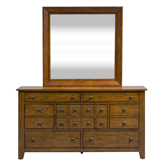 Grandpas Cabin King California Sleigh Bed, Dresser & Mirror, Chest image