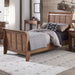 Liberty Furniture Grandpa's Cabin Youth Twin Sleigh Bed in Aged Oak - J. Patrick’s Furniture (Pooler, GA)