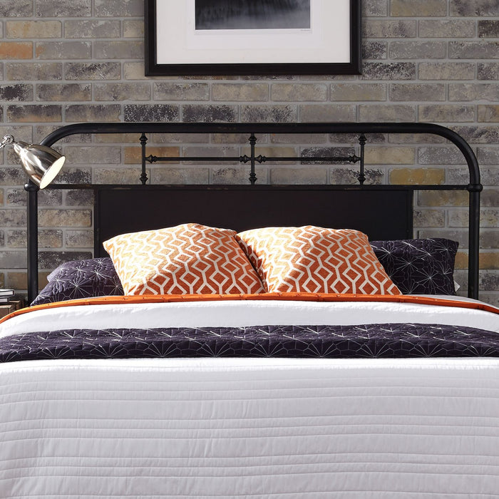 Vintage Series King Metal Bed in Black