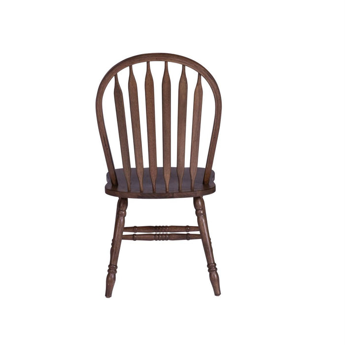 Liberty Furniture Carolina Crossing Windsor Side Chair in Antique Honey (Set of 2) - J. Patrick’s Furniture (Pooler, GA)