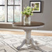 Carolina Crossing Pedestal Table Set- White image