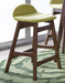 Liberty Furniture Space Saver 24" Counter Chair (Green) in Satin Walnut (Set of 2) - J. Patrick’s Furniture (Pooler, GA)
