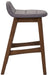 Liberty Furniture Space Saver 24" Counter Chair (Grey) in Satin Walnut (Set of 2) - J. Patrick’s Furniture (Pooler, GA)