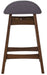 Liberty Furniture Space Saver 24" Counter Chair (Grey) in Satin Walnut (Set of 2) - J. Patrick’s Furniture (Pooler, GA)