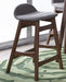 Liberty Furniture Space Saver 24" Counter Chair (Grey) in Satin Walnut (Set of 2) - J. Patrick’s Furniture (Pooler, GA)