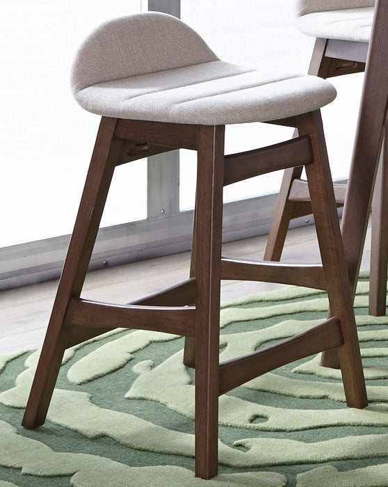 Liberty Furniture Space Saver 24" Counter Chair (Light Tan) in Satin Walnut (Set of 2) - J. Patrick’s Furniture (Pooler, GA)