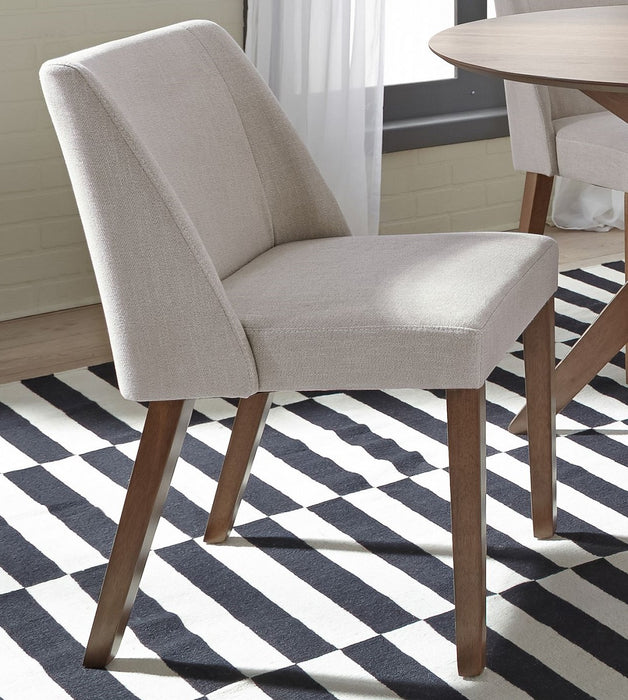 Liberty Furniture Space Saver Nido Chair (Light Tan) in Satin Walnut (Set of 2) - J. Patrick’s Furniture (Pooler, GA)
