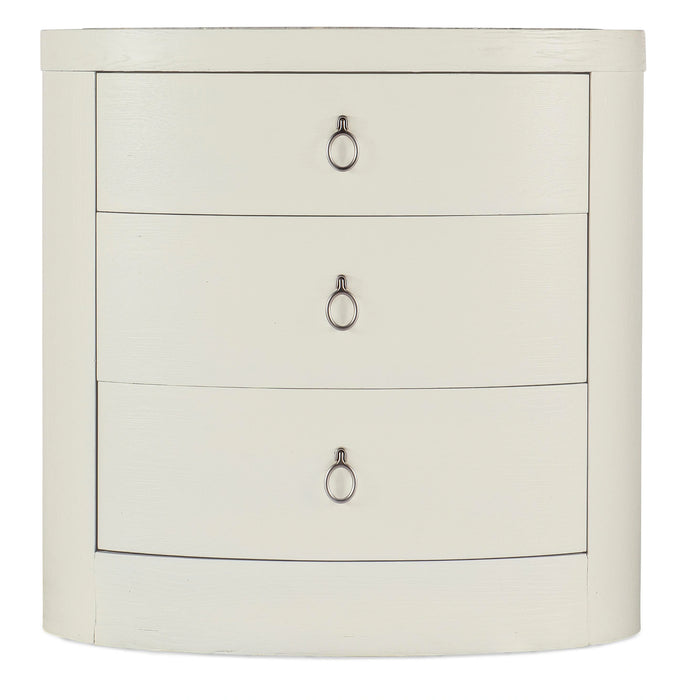 Serenity Wavecrest Oval Nightstand