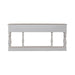 Magnolia Manor 72 Inch Hall Console Table in Antique White Base w/ Weathered Bark Tops image