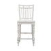 Liberty Furniture Magnolia Manor Spindle Back Counter Chair in Antique White - J. Patrick’s Furniture (Pooler, GA)