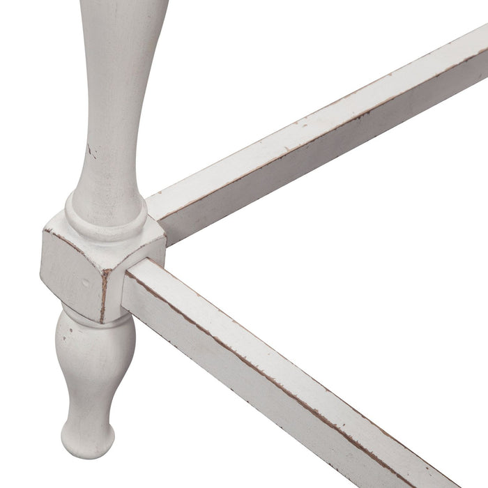 Liberty Furniture Magnolia Manor Spindle Back Counter Chair in Antique White - J. Patrick’s Furniture (Pooler, GA)