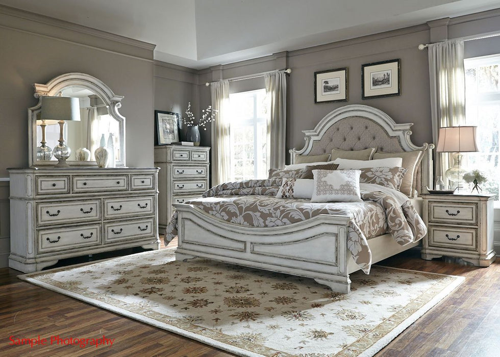 Liberty Magnolia Manor Full Upholstered Bed in Antique White - J. Patrick’s Furniture (Pooler, GA)