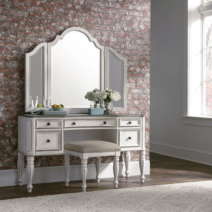 Liberty Magnolia Manor 3 Piece Vanity Set in Antique White 244-BR-VN - J. Patrick’s Furniture (Pooler, GA)