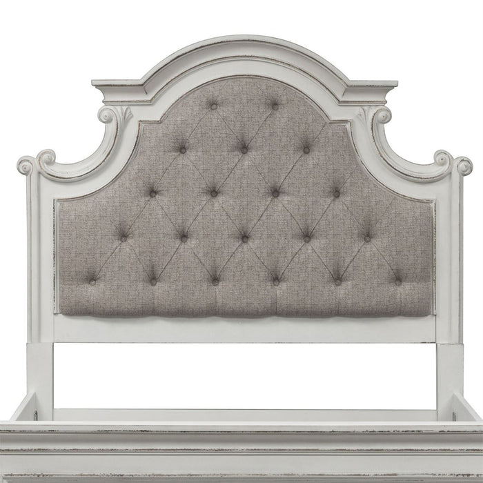 Liberty Magnolia Manor King Upholstered Panel Headboard in Antique White - J. Patrick’s Furniture (Pooler, GA)