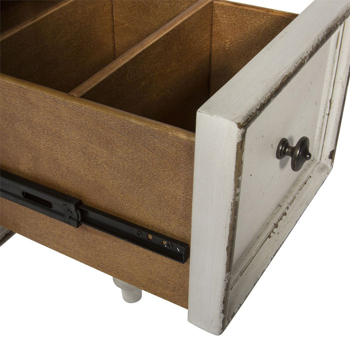 Liberty Magnolia Manor Vanity Desk in Antique White - J. Patrick’s Furniture (Pooler, GA)