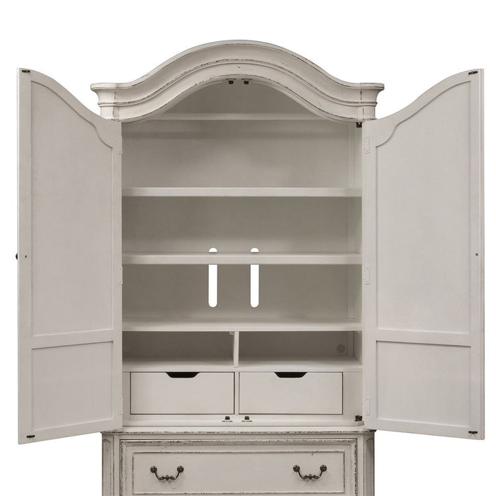 Liberty Magnolia Manor Armoire in Antique White/B - J. Patrick’s Furniture (Pooler, GA)