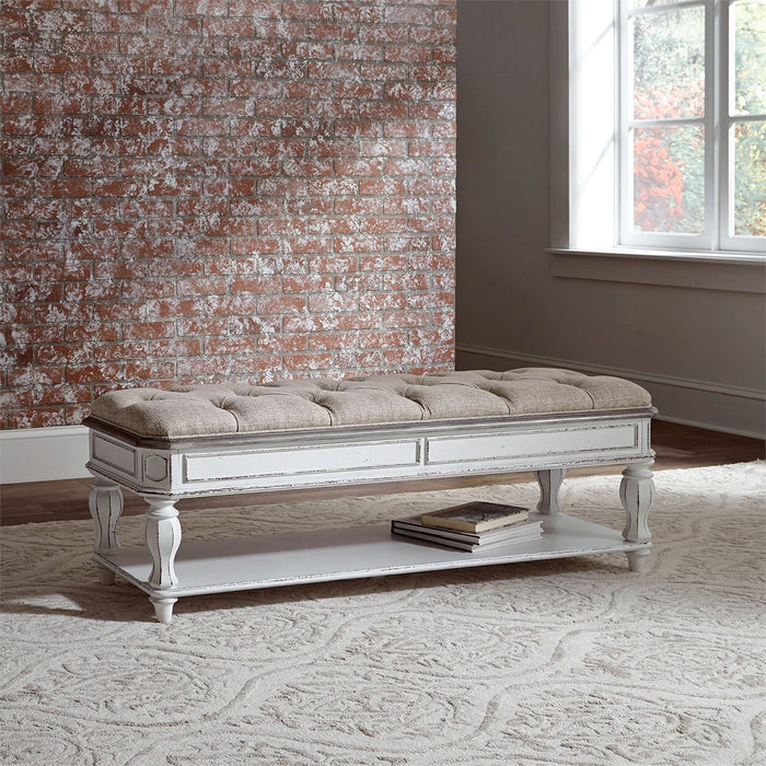 Liberty Magnolia Manor Bed Bench in Antique White - J. Patrick’s Furniture (Pooler, GA)