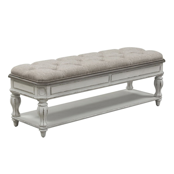 Liberty Magnolia Manor Bed Bench in Antique White - J. Patrick’s Furniture (Pooler, GA)