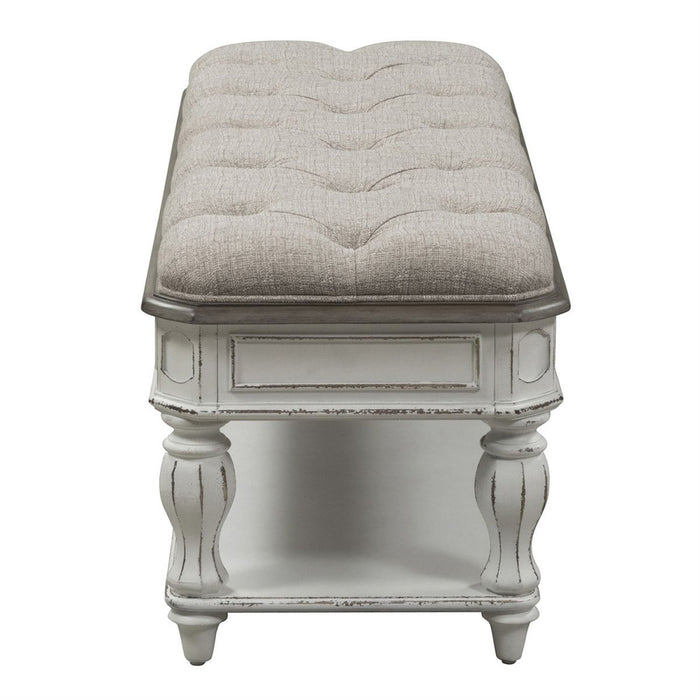 Liberty Magnolia Manor Bed Bench in Antique White - J. Patrick’s Furniture (Pooler, GA)
