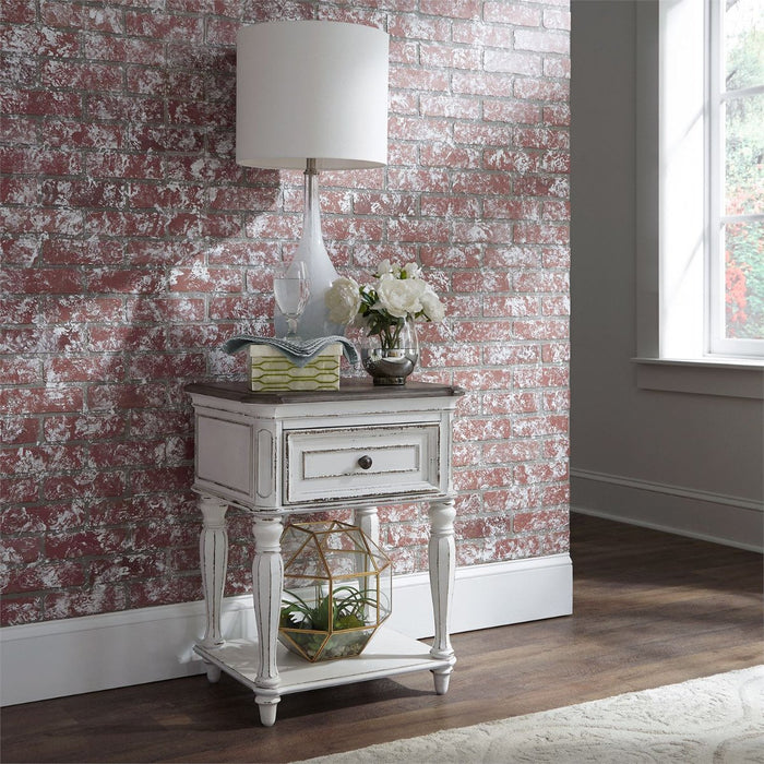 Liberty Magnolia Manor Leg Nightstand in Antique White - J. Patrick’s Furniture (Pooler, GA)