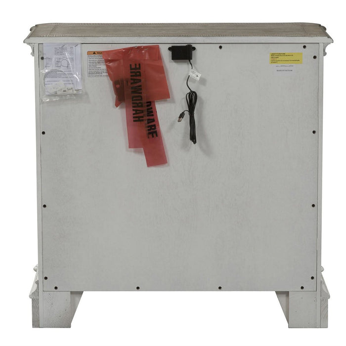 Liberty Magnolia Manor 3 Drawer Bedside Chest in Antique White - J. Patrick’s Furniture (Pooler, GA)