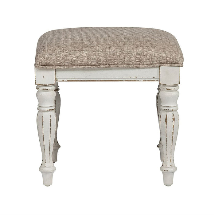 Liberty Magnolia Manor Vanity Stool in Antique White - J. Patrick’s Furniture (Pooler, GA)