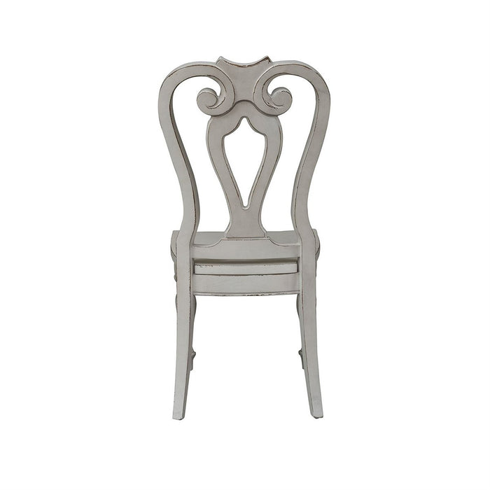 Liberty Furniture Magnolia Manor Splat Back Side Chair in Antique White (Set of 2) - J. Patrick’s Furniture (Pooler, GA)