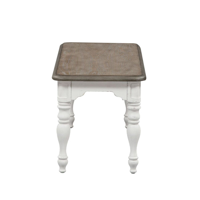 Liberty Furniture Magnolia Manor Dining Bench (RTA) in Antique White - J. Patrick’s Furniture (Pooler, GA)