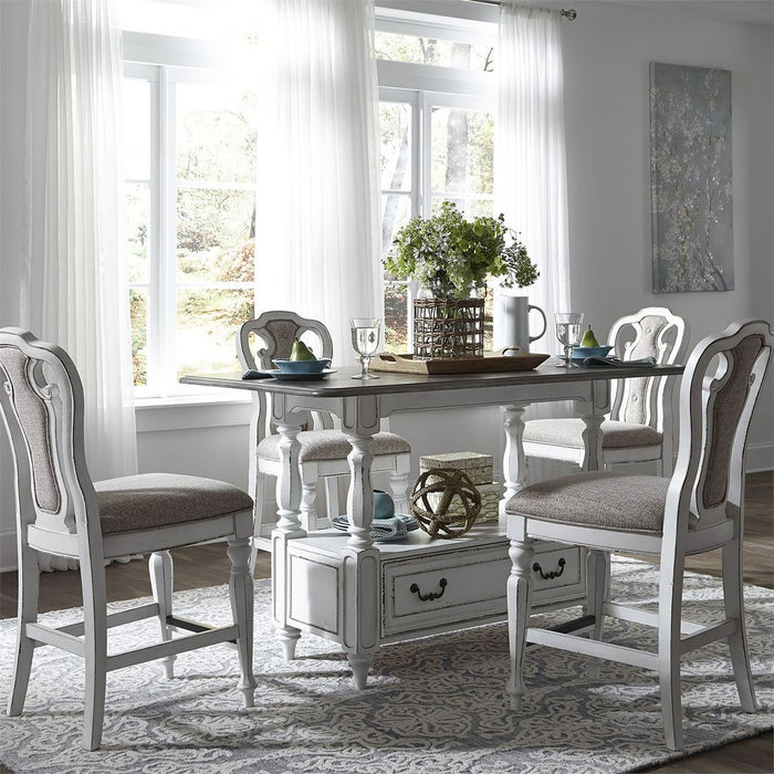 Liberty Furniture Magnolia Manor Gathering Table in Antique White - J. Patrick’s Furniture (Pooler, GA)