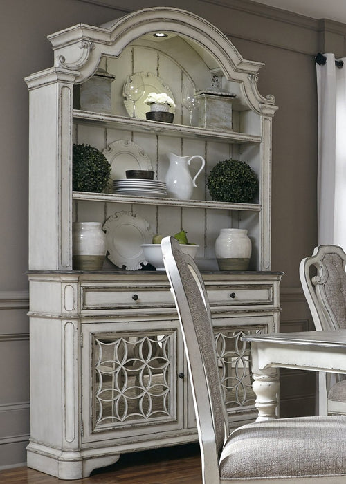 Liberty Furniture Magnolia Manor Display China in Antique White - J. Patrick’s Furniture (Pooler, GA)
