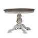 Liberty Furniture Magnolia Manor Round/Oval Pedestal Table in Antique White - J. Patrick’s Furniture (Pooler, GA)