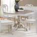 Liberty Furniture Magnolia Manor Round/Oval Pedestal Table in Antique White - J. Patrick’s Furniture (Pooler, GA)