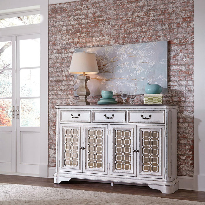 Liberty Furniture Magnolia Manor Hall Buffet in Antique White - J. Patrick’s Furniture (Pooler, GA)