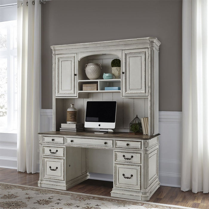 Liberty Magnolia Manor Credenza in Antique White - J. Patrick’s Furniture (Pooler, GA)